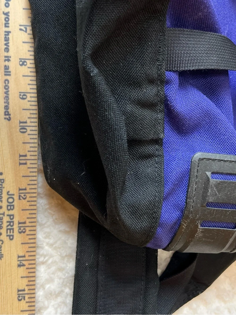 The North Face Purple & Black Backpack - Camping Hiking *Broken In* with Flaws